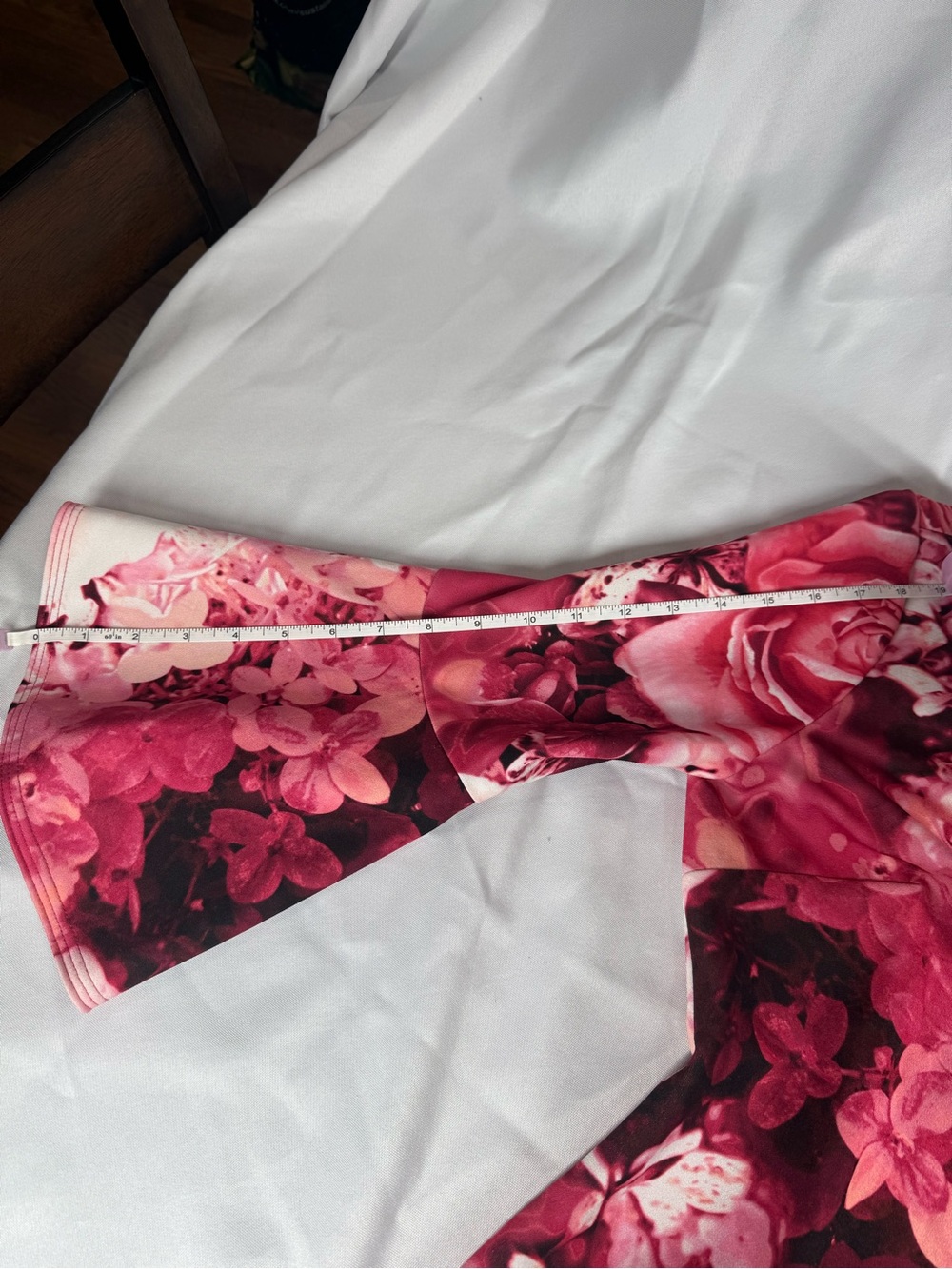 Calvin Klein Pink Floral Bell-Sleeve Midi Dress Size M - Picture 10 of 11